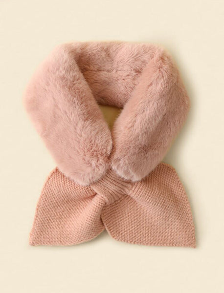 Pink Furry Scarf