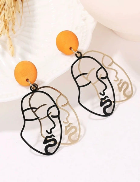 Silhouette Pouch and Earrings