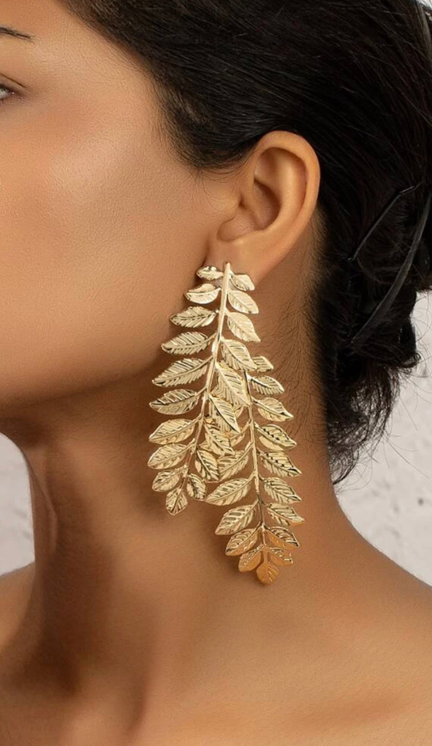 Gold Leaf Earrings