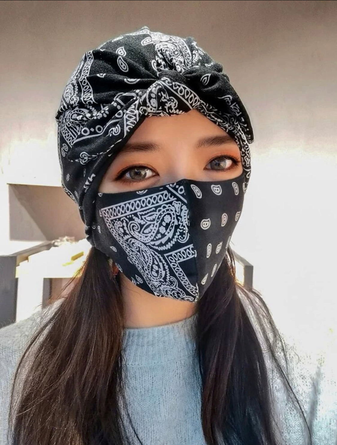 Head Wrap & Face Mask Combo