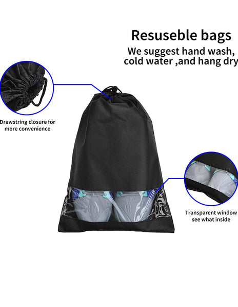Black Shoe Travel Bag